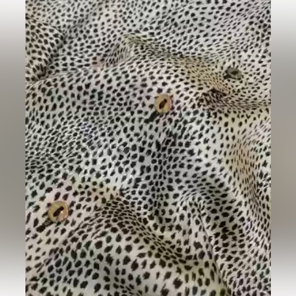ZARA Satin Leopard Blouse - Picture 8 of 14